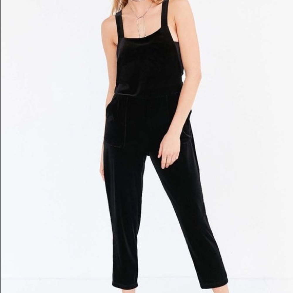 Silence & Noise Velvet Overalls